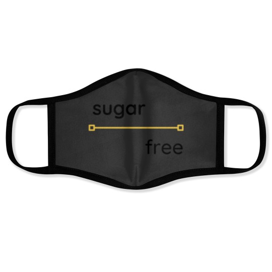 Discover zero sugar to be a healthy person Sticker15 Face Masks