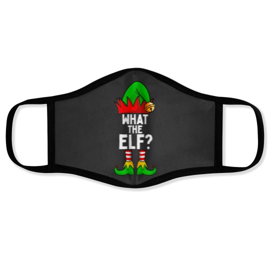 Discover What-The Elf Matching Family Christmas Face Masks