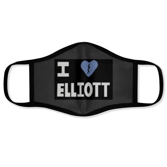 Discover Elliott Smith Tribute - I BrokenHeart Elliott Face Masks
