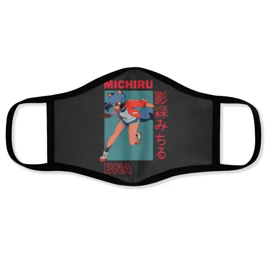 Discover Michiru Kagemori Bna Trigger Anime Face Masks