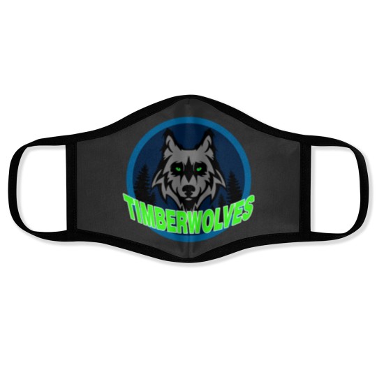 Discover Minesota Timberwolves Sticker Face Masks