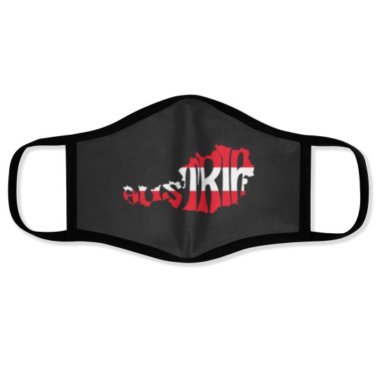 Discover Austria Silhouette Flag Classic Face Masks