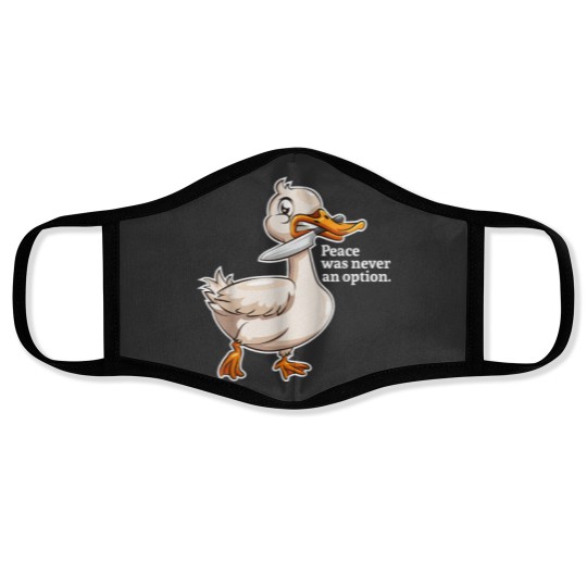 Discover Peace Was Never An Option Goose Game Face Masks