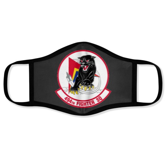 Discover 494th Fighter Squadron Sticker Face Masks