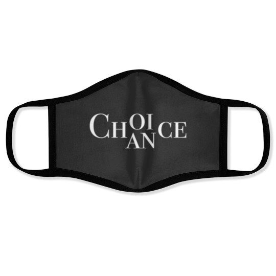 Discover Choice Chance White Face Masks