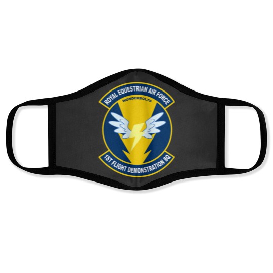 Discover Wonderbolt Squadron Shirt (Large Patch) Face Masks
