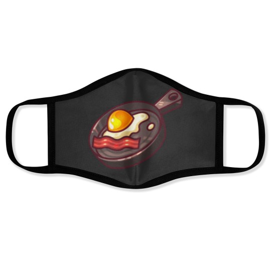 Discover Cute Egg and Bacon Fry Pan Face Masks