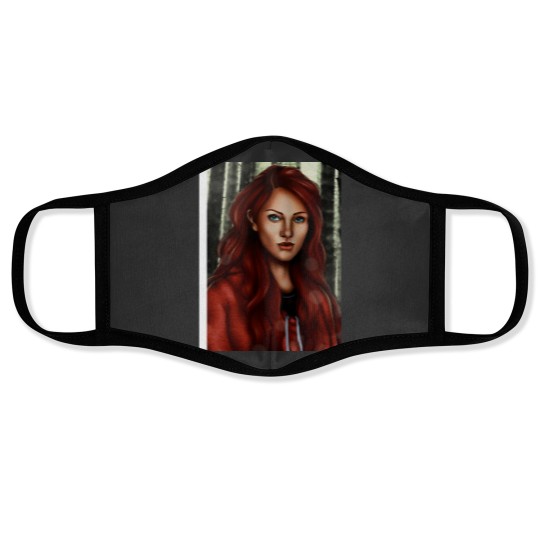 Discover Scarlet Benoit Baseball ¾ Sleeve Face Masks