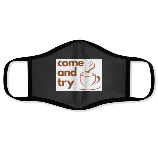 Discover My Coffee Sticker Face Masks