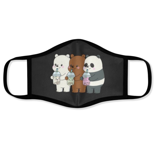 Discover We Bare Bears Active Face Masks