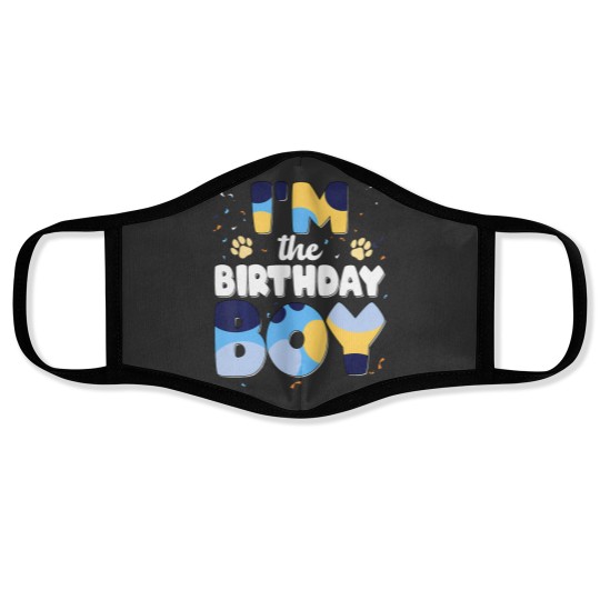Discover Im The Birthday Boy Dog Family Matching Face Masks