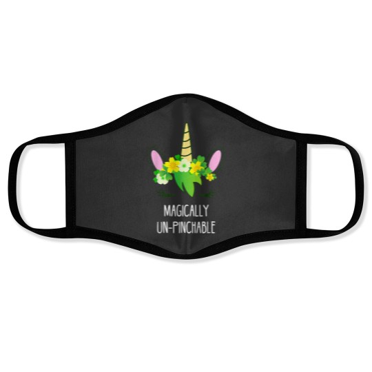 Discover St Patricks Day Unicorn Shirt Lepricorn Face Masks