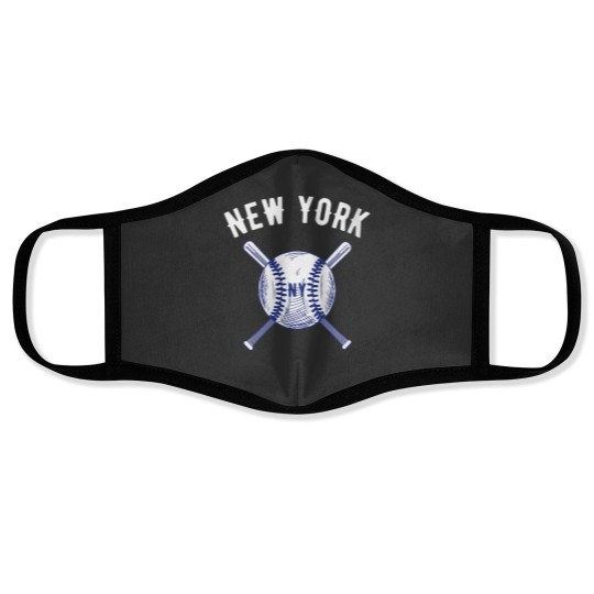 Discover Vintage New York Baseball Sports Team Athletic Novelty Face Masks