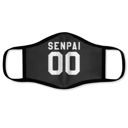 Discover Senpai Jersey Manga Anime Japan Face Masks