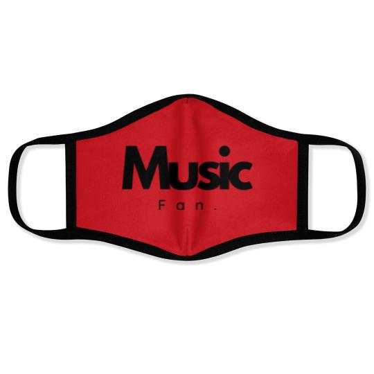 Discover Music fan,Love music,Minimalist,Black and white designe Face Masks