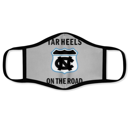 Discover TAR HEELS ON THE ROAD Face Masks