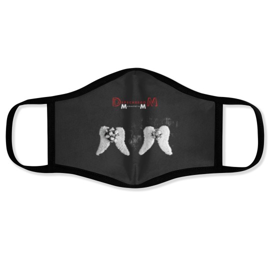 Discover Depeche Mode Memento Mori 2023 Face Masks Black Cotton Unisex For Fans