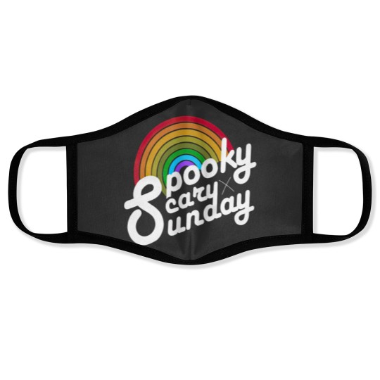 Discover Spooky Scary Sunday Face Masks, Spooky Sunday Unisex