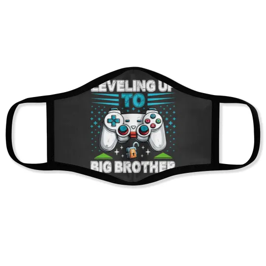 Discover Leveling up to Big Brother 2024 funny gamer Face Masks