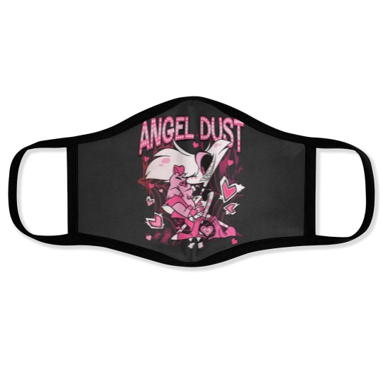 Discover Hazbin Hotel Angel Dust And Fat Nugget Cute Face Masks