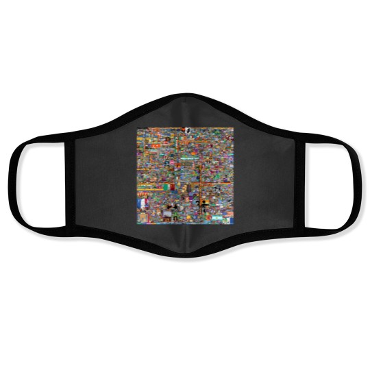 Discover 8K R Place 2022 Atlas Final Image Face Masks