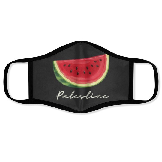Discover Palestine Watermelon Face Masks, Palestine Flag Face Masks