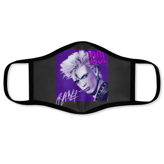 Discover Billy Idol Face Masks Billy Idol Whiplash Smile Song Cotton Face Masks Men Women