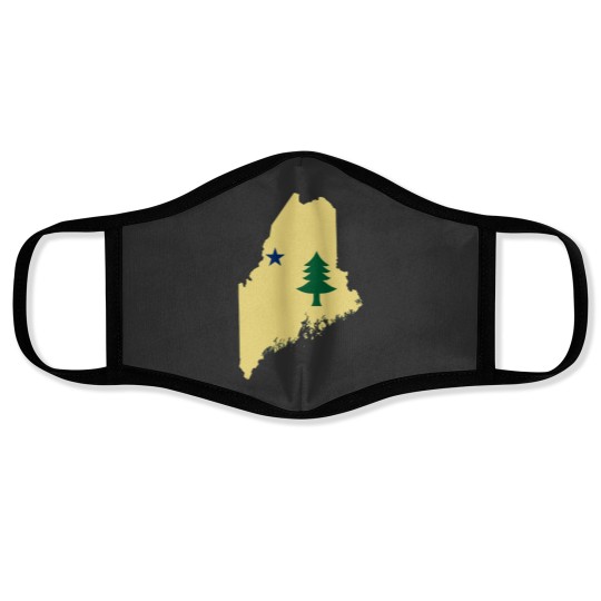 Discover Flag of Maine (1901 to 1909) on Map of MaineActive Face Masks