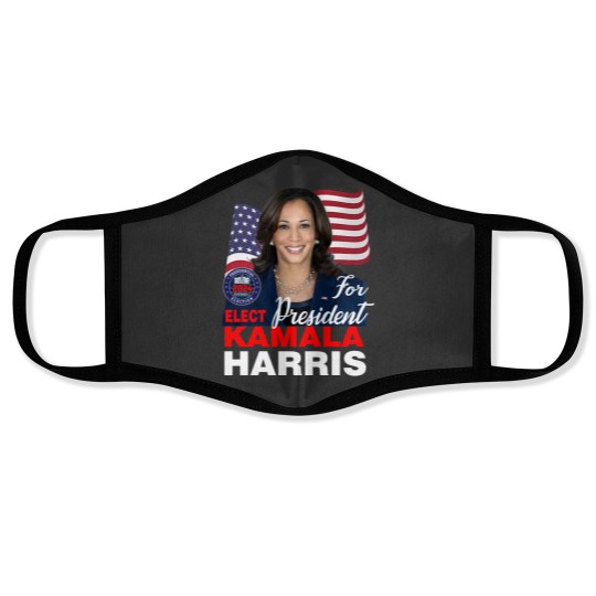 Discover KAMALA HARRIS FOR PRESIDENT Face Masks