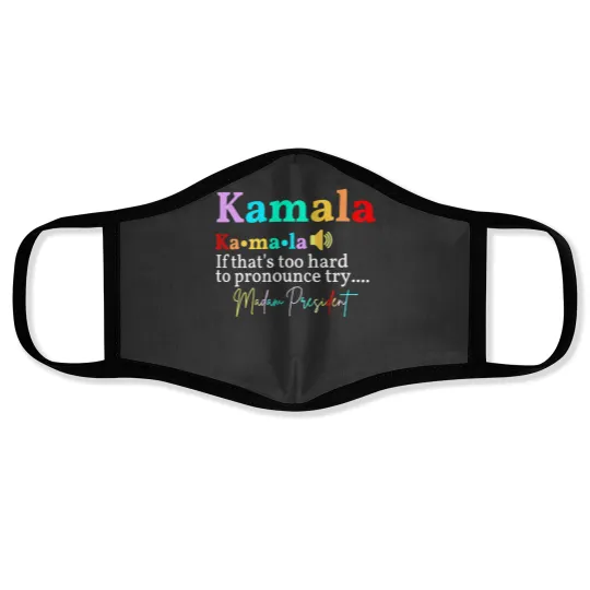 Discover Madam President Face Mask - Support Kamala Harris 2024