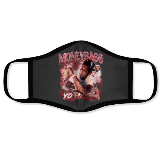 Discover Moneybagg Yo Rap Face Masks, Larger Than Life Tour 2023 Face Masks