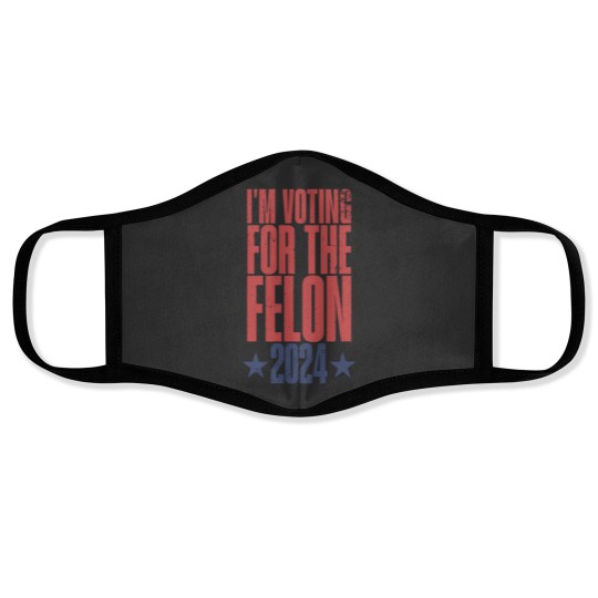 Discover Voting Face Mask for Trump 2024