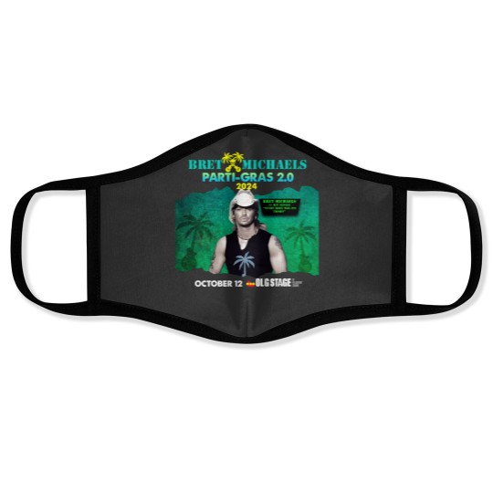 Discover New Popular!!! Bret Michaels Tour 2024 Gift For Fan Face Masks