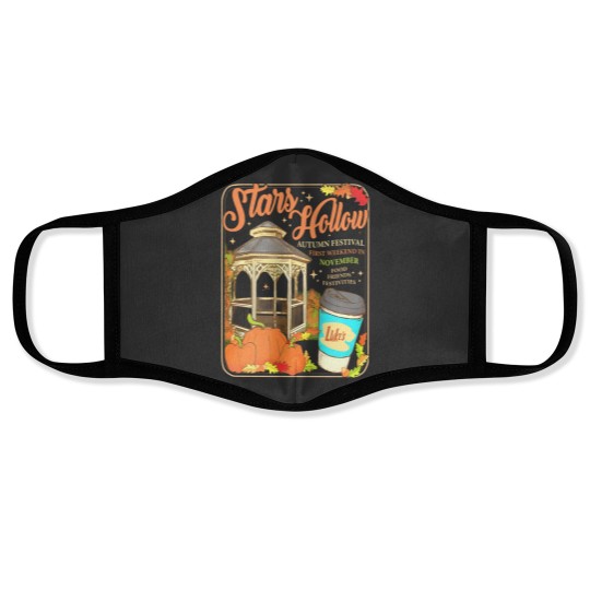 Discover Stars Hollow Connecticut Color Face Mask - Gilmore Girls Theme