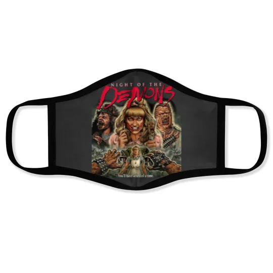 Discover Night Of The Demons Classic Face Masks