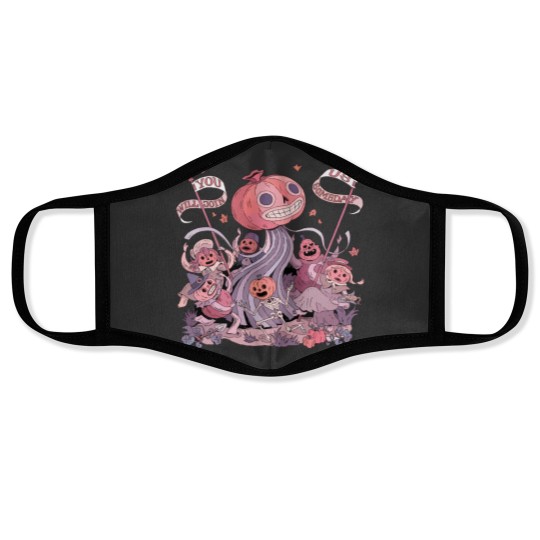 Discover Over The Garden Wall Face Masks, Vintage Pottsfield Halloween Pumpkin Face Masks