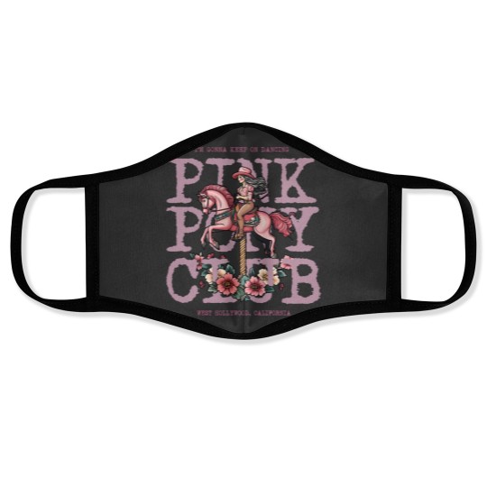 Discover Pink Pony Club Face Masks, I'm Gonna Keep On Dancing, Midwest Princess 2024 Tour Face Masks