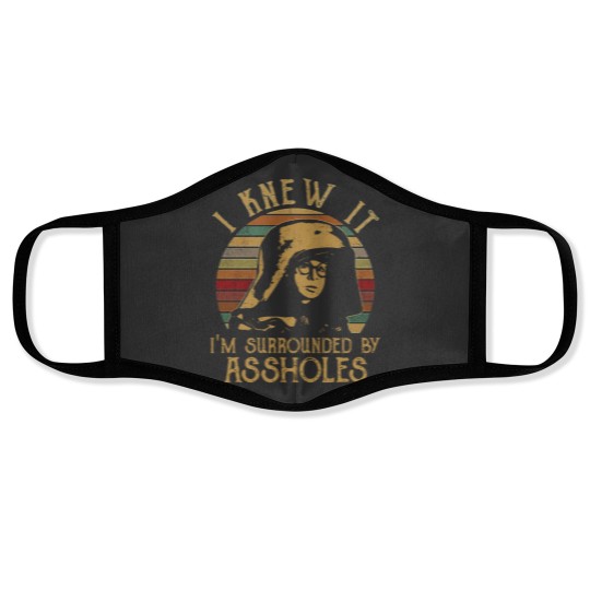 Discover Spaceballs Dark Helmet I Knew It Im Surrounded By Assholes Vintage Face Masks