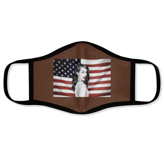 Discover Lana Del Rey American Flag Hipster Dope Mens Face Masks