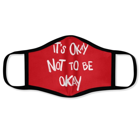 Discover Depression Merch Face Masks It's Okay Not To Be Okay