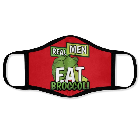 Discover Real Men Eat Broccoli - Men - Face Masks