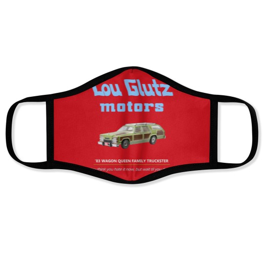 Discover Vacation Lou Glutz Motors - Lampoons Vacation Family Truckster - Face Masks
