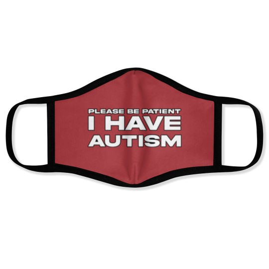 Discover Autism Awareness Face Mask - Please Be Patient