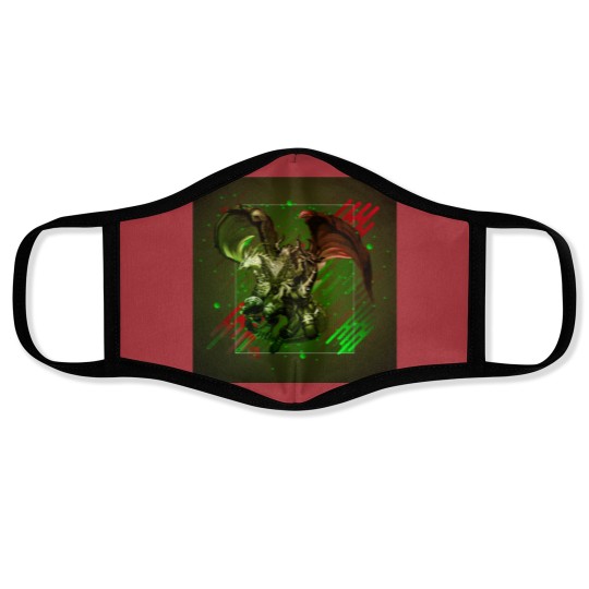 Discover Guardian Chimera Modern Graphic Design Face Masks