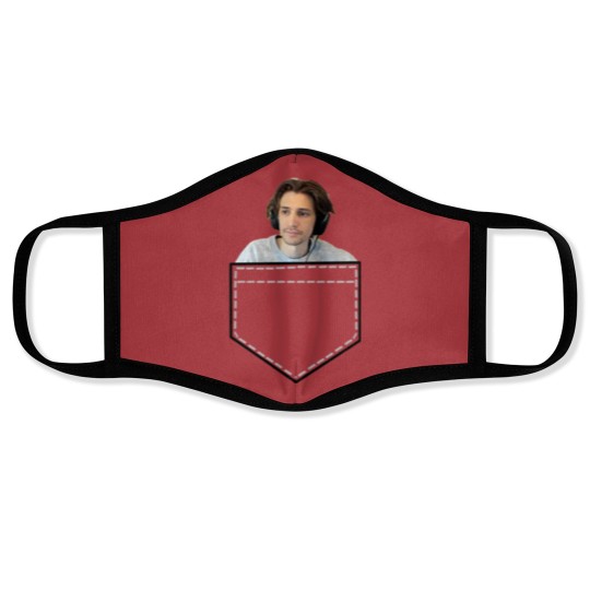 Discover xQc in a pocket Face Masks