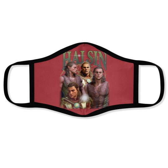 Discover Limited Halsin Baldurs Gate 3 Vintage Face Masks, Baldurs Gate 3 Fan Gift