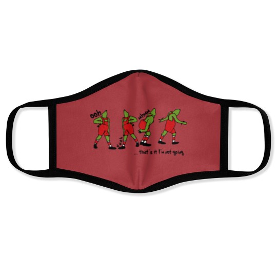 Discover Embroidered That's It I'm Not Going Embroidered Face Masks, Funny Greenchmas Cute Christmas Face Masks, Christmas Gifts