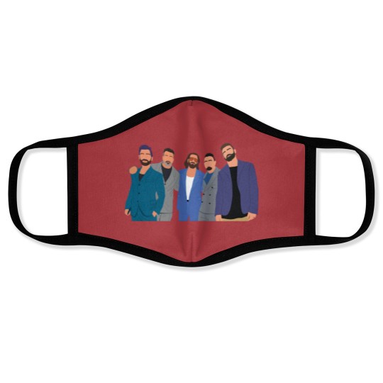 Discover NSYNC 90s boyband fan JC Chasez, Lance Bass, Justin Timberlake Classic Face Masks