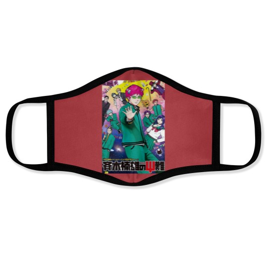 Discover Saiki K Manga Cover Face Masks