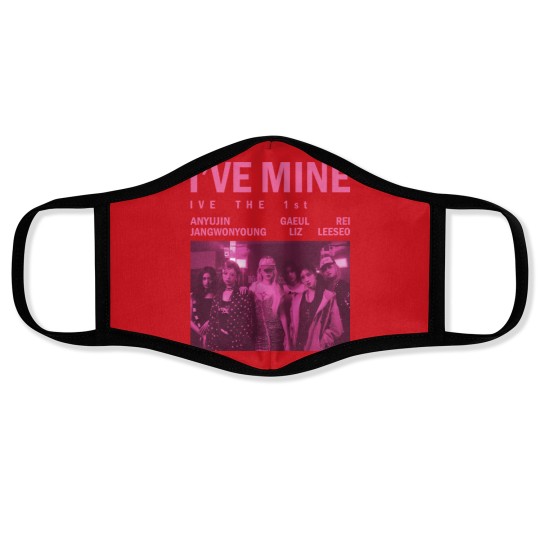 Discover Ive Mine The 1st Face Mask - Vintage Kpop Graphic Protective Gear